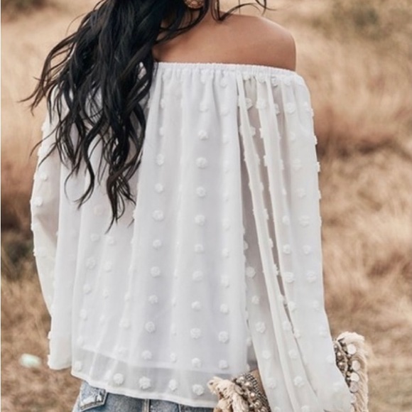 Boho Off The Shoulder Top - Picture 2 of 2